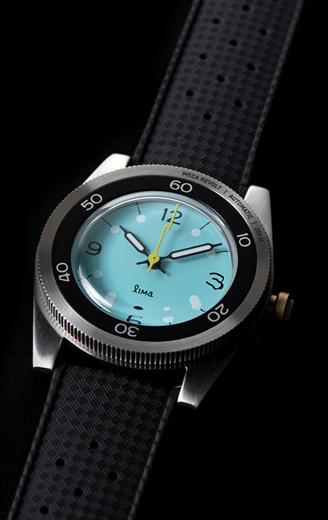MECA REVOLT BLUE - SILVER BEZEL